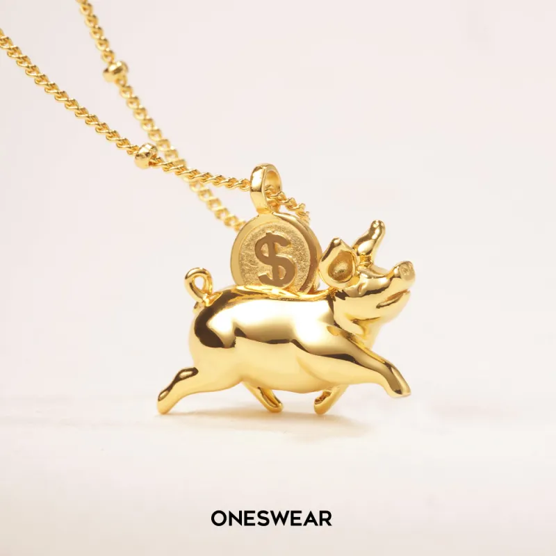 ONESWEAR S925 Silver With 18K Gold Plating Necklaces Unisex-2