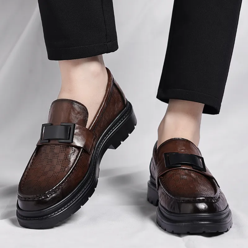 Mulinsen Loafers Men Black/Tea Brown-10