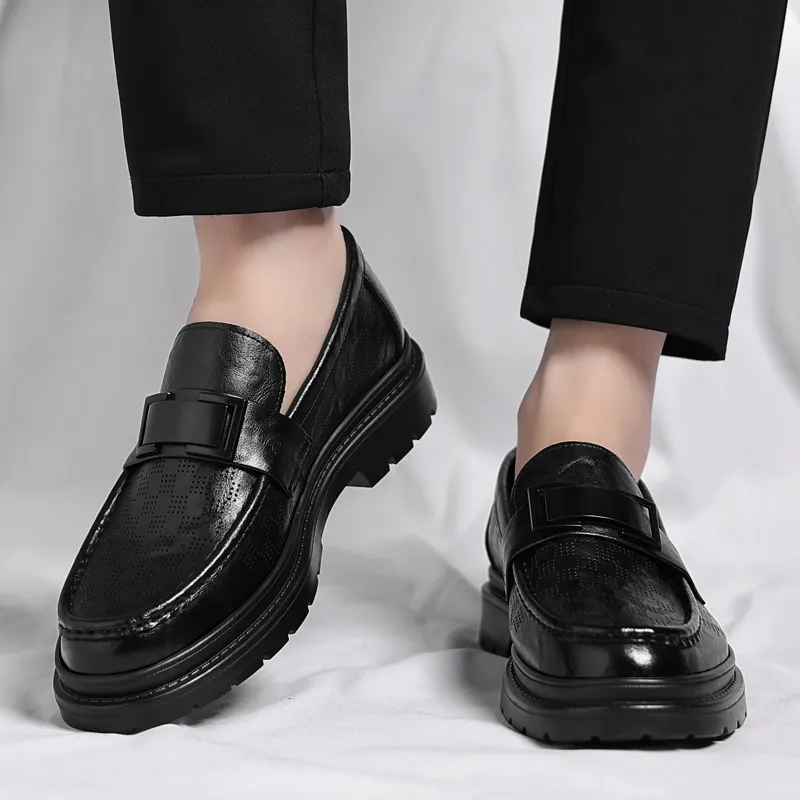 Mulinsen Loafers Men Black/Tea Brown-1