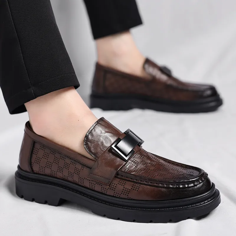 Mulinsen Loafers Men Black/Tea Brown-9