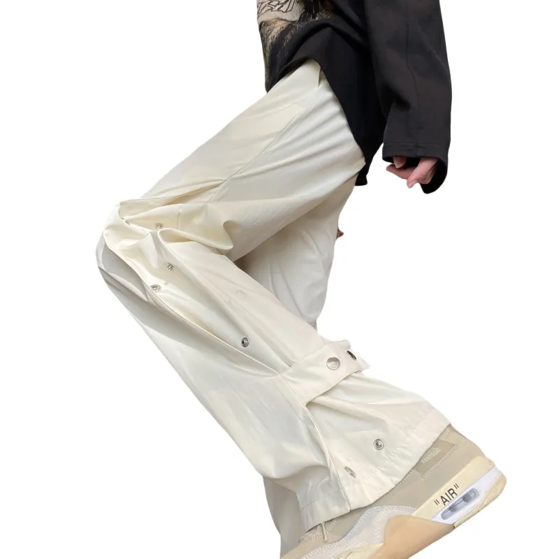 PAINT STAIN Casual Pants Unisex Black-19