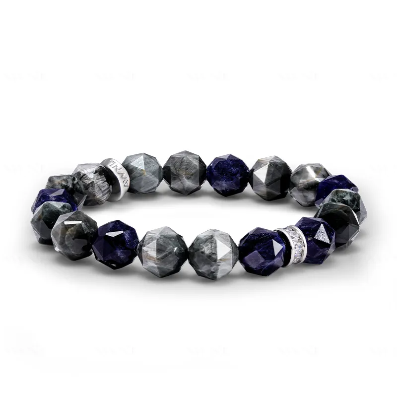 AWNL Hawk's Eye Stone Bracelets Men's-2