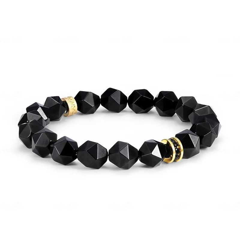 AWNL Obsidian Jade Bracelets Men's-2