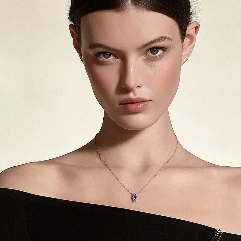 AWNL Blue Line Stone Pendants Women's Design Driven Quiet Luxury Niche Style-2
