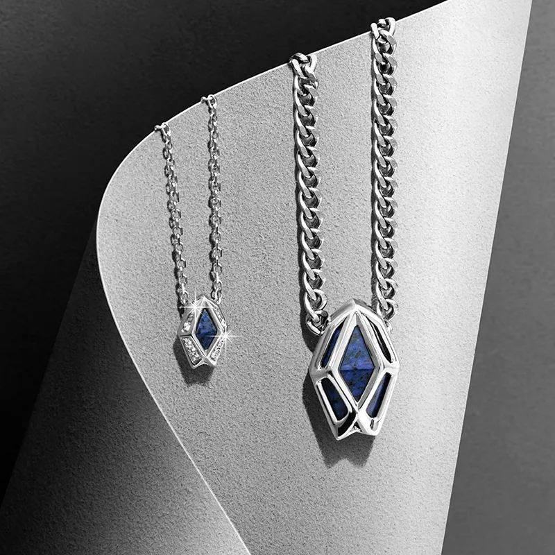 AWNL Blue Line Stone Pendants Women's Design Driven Quiet Luxury Niche Style-1