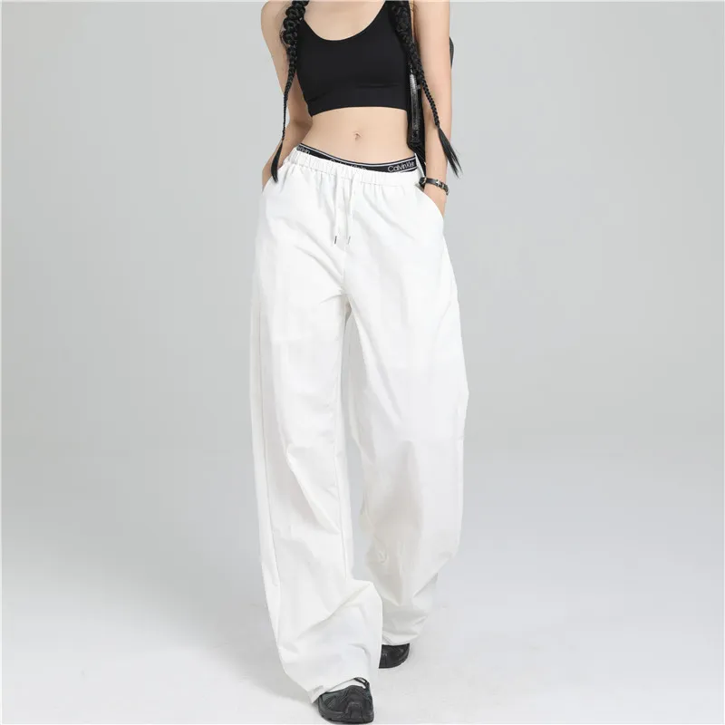 ZAVK Knitted Sports Pants Women's Cotton White-2