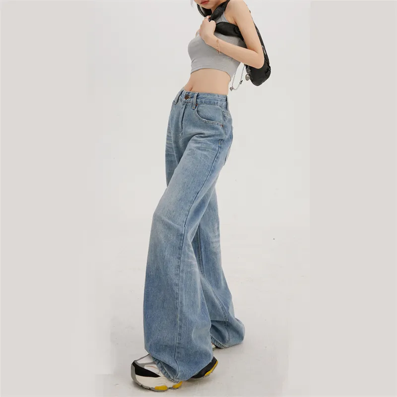 ZAVK Jeans Women's Vintage Light Blue-5