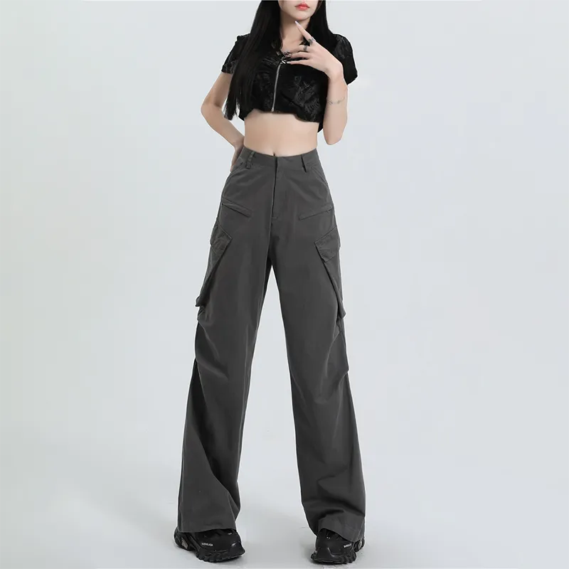 ZAVK Cargo Pants Women's Mud Card Gray-6