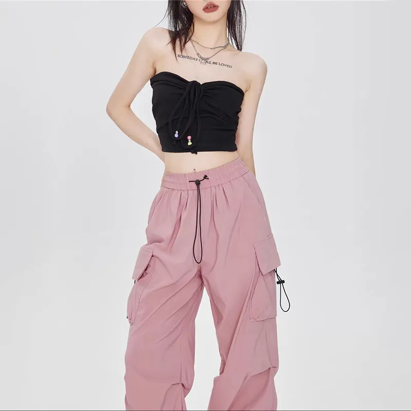 ZAVK Cargo Pants Women's Pink-4