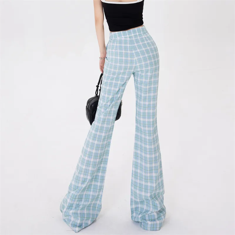 ZAVK Casual Pants Women's Fresh Blue-6