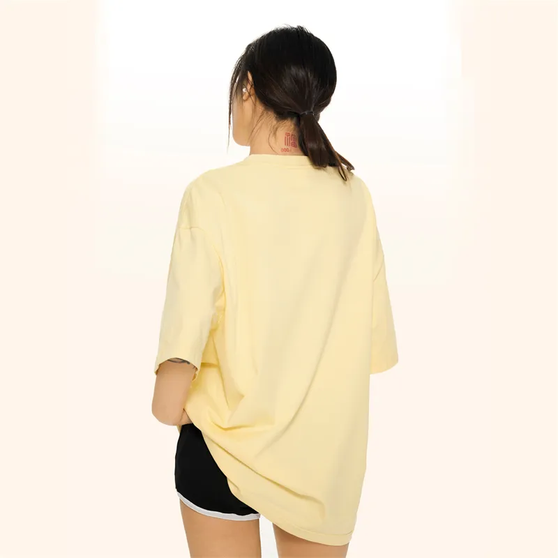 ZAVK T Shirt Women's Egg Yellow-4