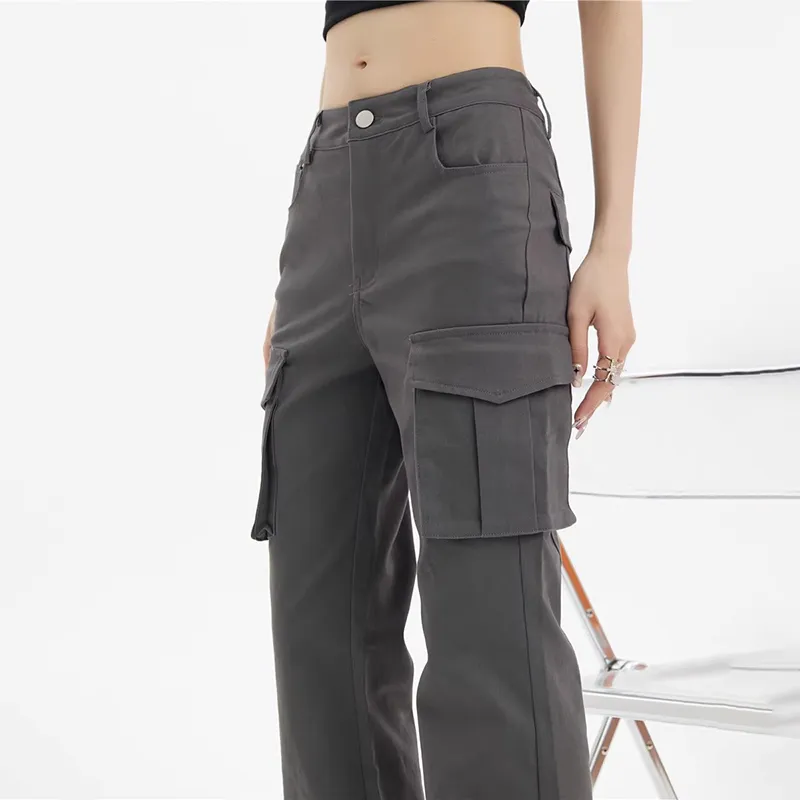 ZAVK Cargo Pants Women's Military Gray-5