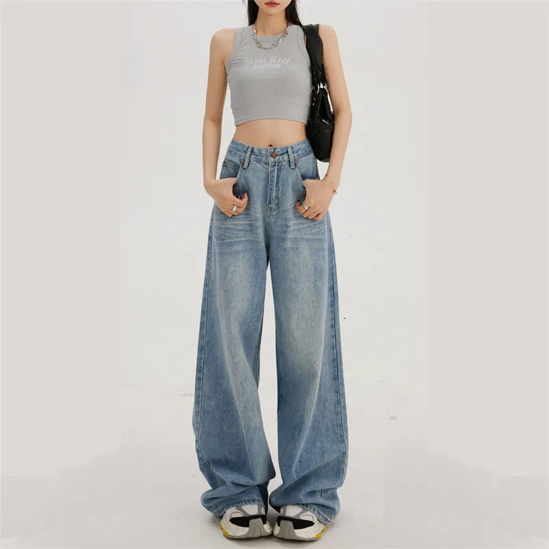 ZAVK Jeans Women's Vintage Light Blue-2