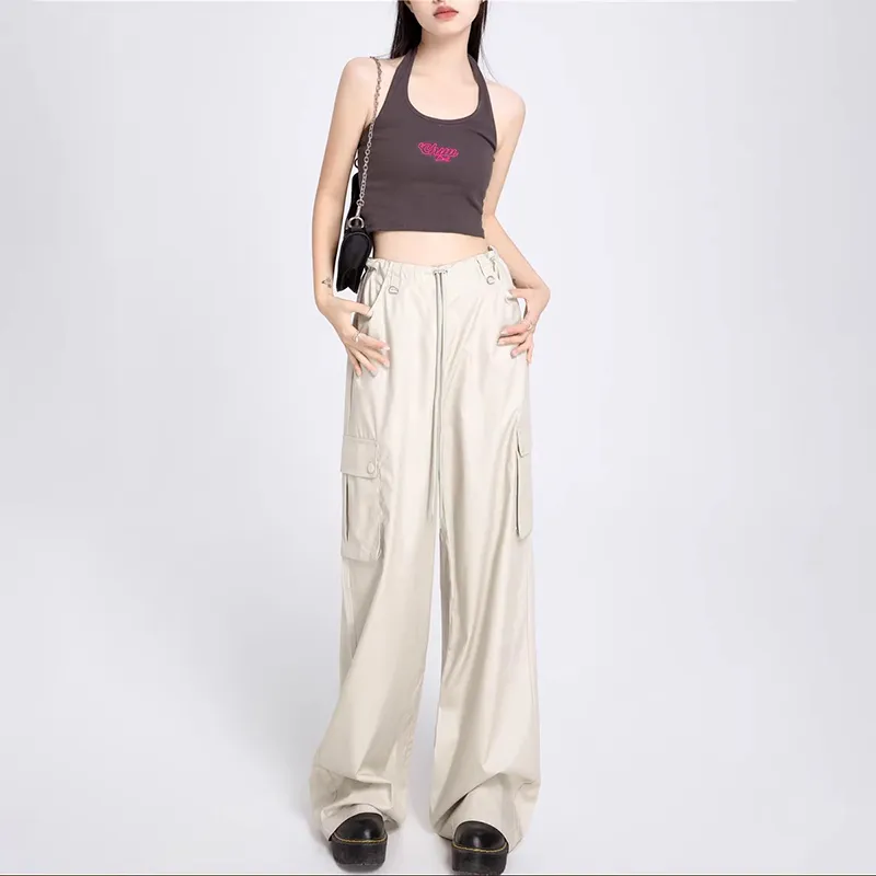 ZAVK Cargo Pants Women's Apricot-4