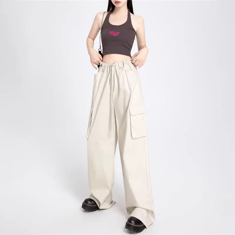 ZAVK Cargo Pants Women's Apricot-3