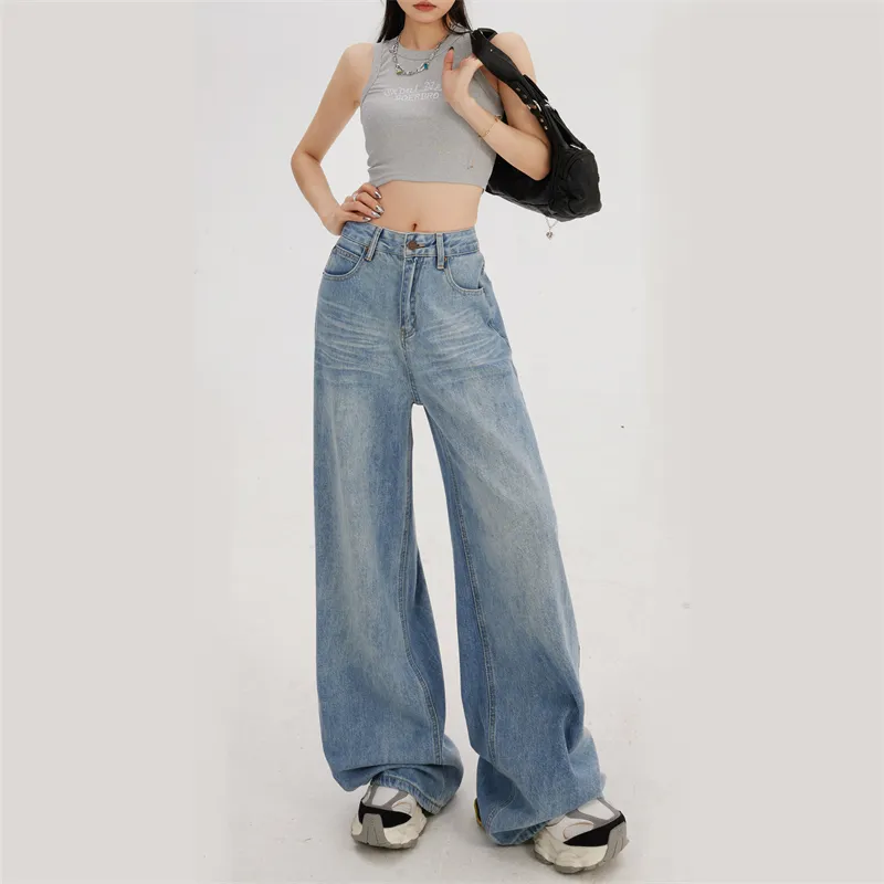 ZAVK Jeans Women's Vintage Light Blue-3