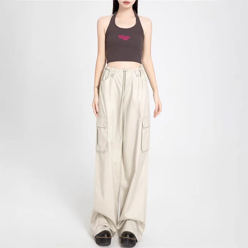 ZAVK Cargo Pants Women's Apricot-5