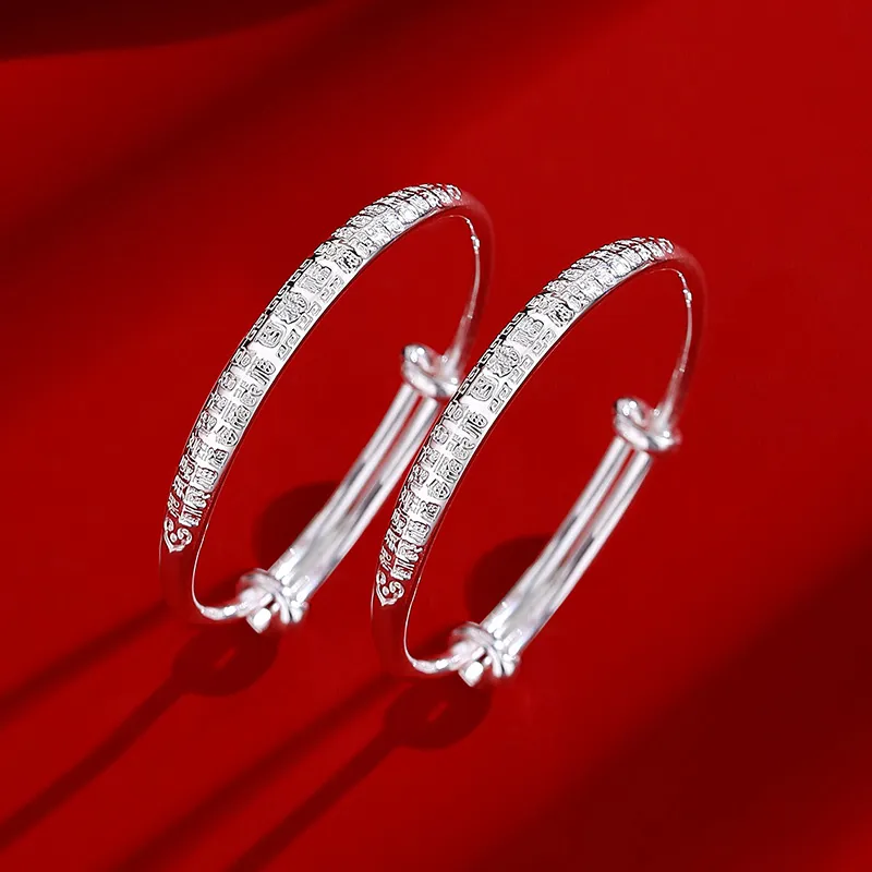 SHENGYALUO 999 Fine Silver Bangles Kids'-1