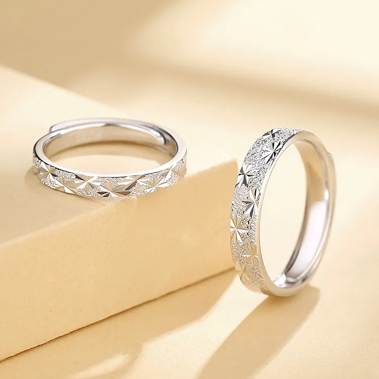 SHENGYALUO 999 Fine Silver Rings Unisex-6
