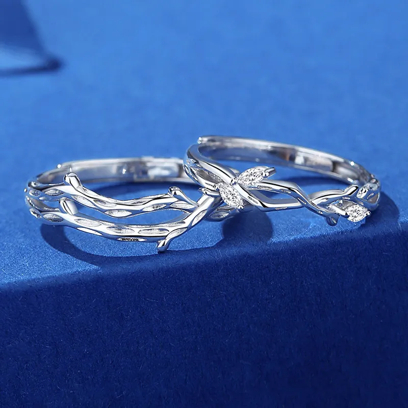 SHENGYALUO 999 Fine Silver Rings Unisex-4