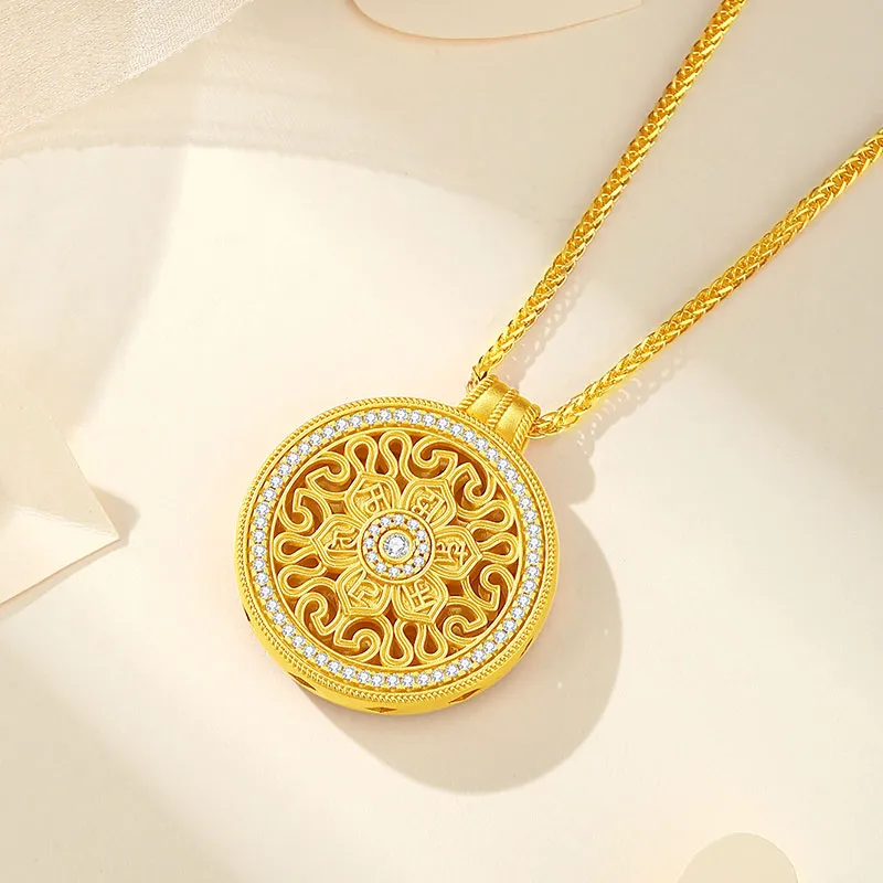 SHENGYALUO 999 Fine Silver Necklaces Women's-5