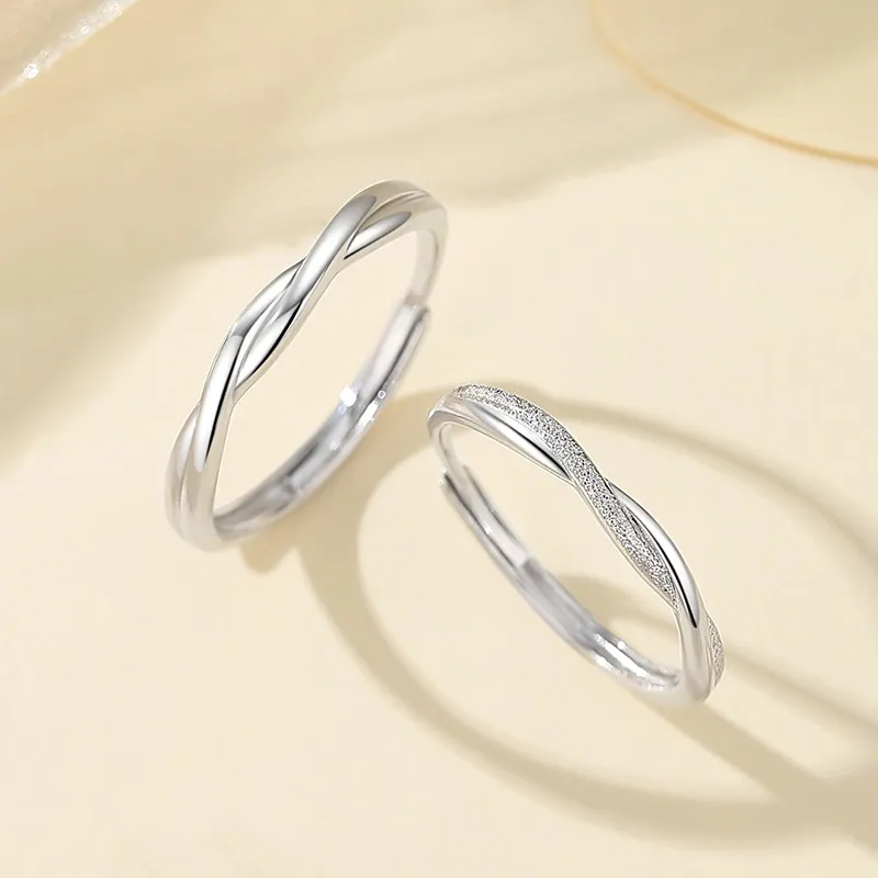 SHENGYALUO 999 Fine Silver Rings Unisex-2