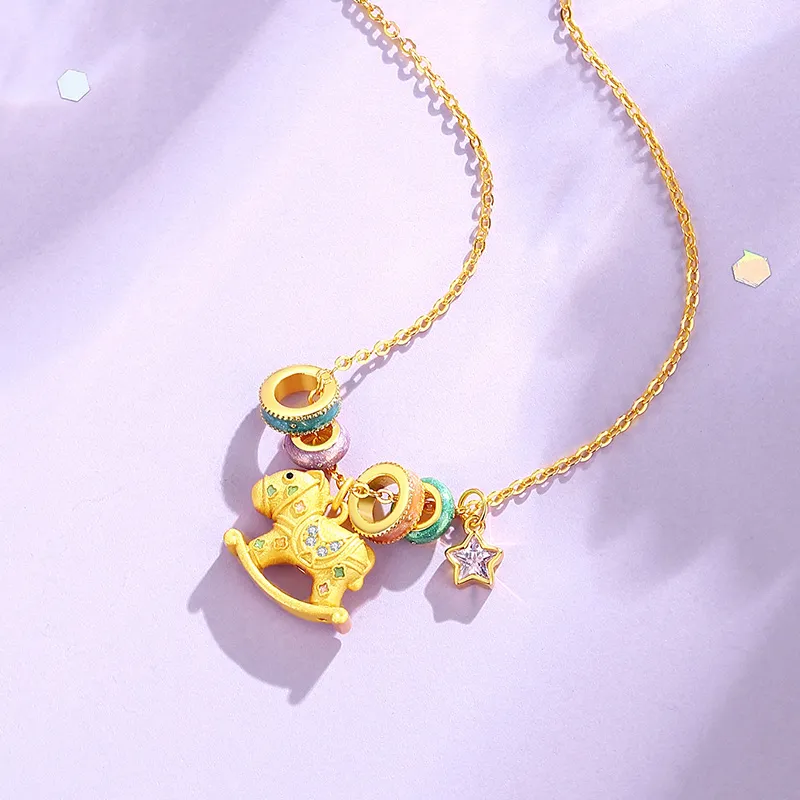 SHENGYALUO 999 Fine Silver Necklaces Women's-3