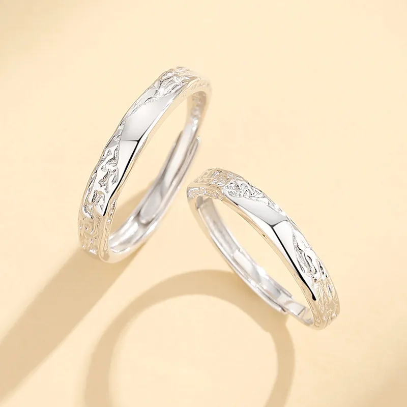 SHENGYALUO 999 Fine Silver Rings Unisex-3