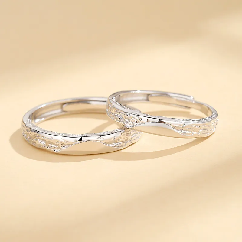 SHENGYALUO 999 Fine Silver Rings Unisex-1
