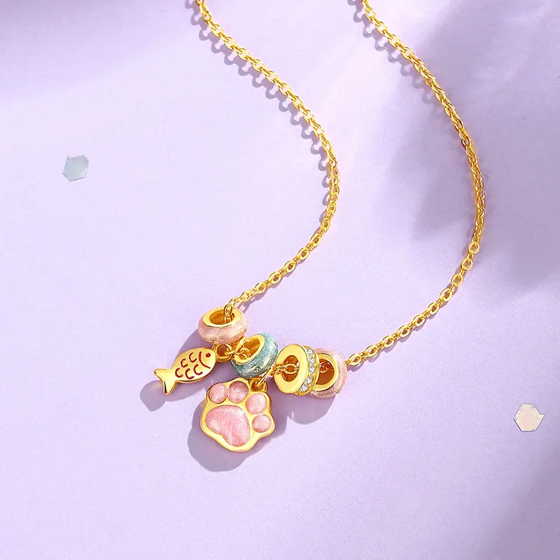 SHENGYALUO 999 Fine Silver Necklaces Women's-2