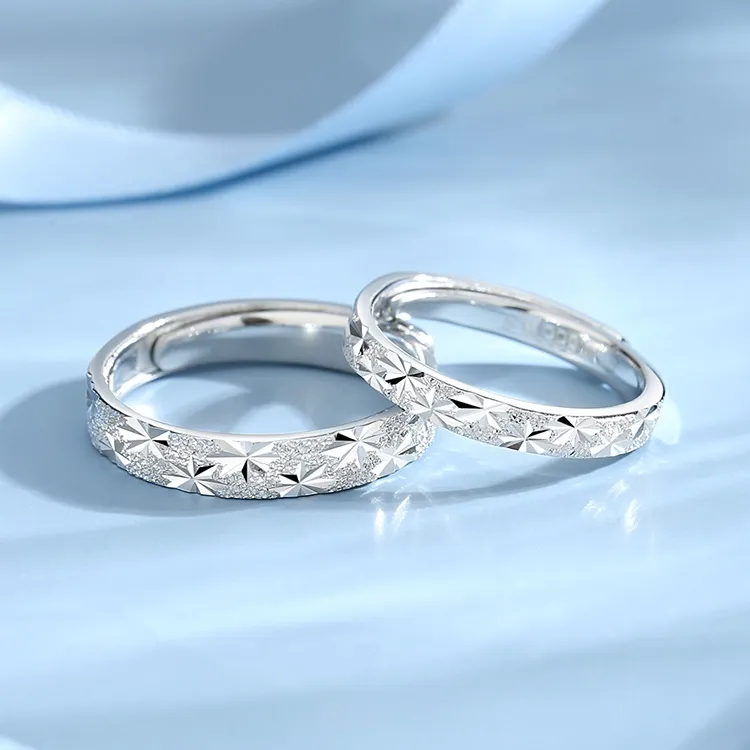 SHENGYALUO 999 Fine Silver Rings Unisex-8