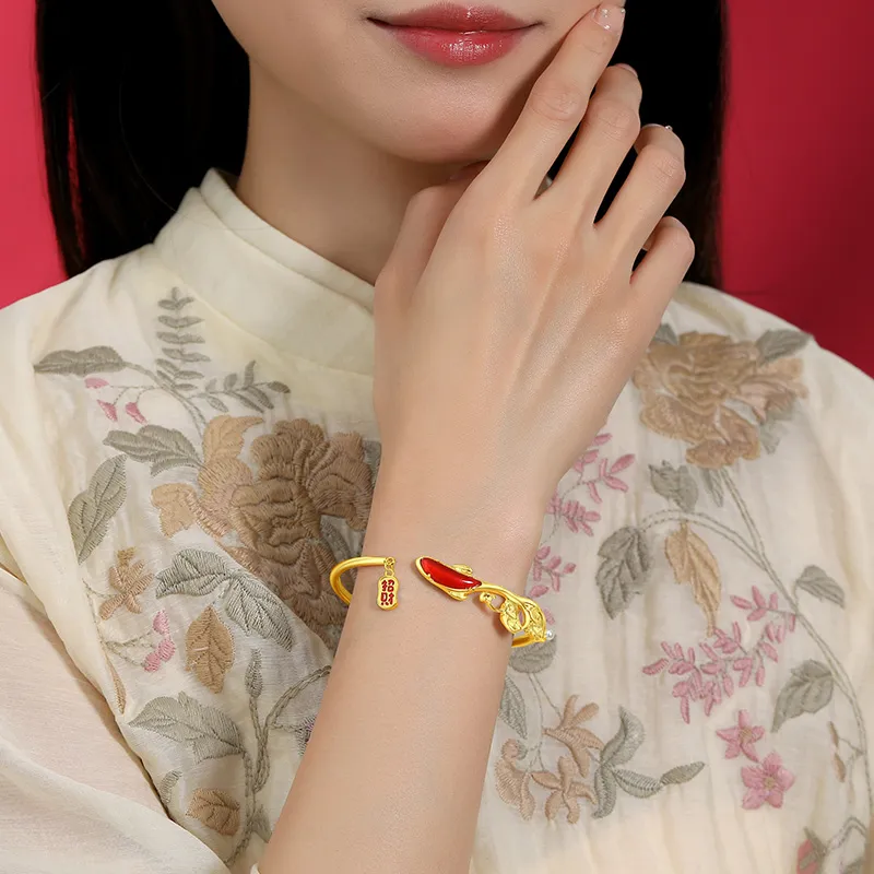 SHENGYALUO 925 Sterling Silver Bangles Women's-4
