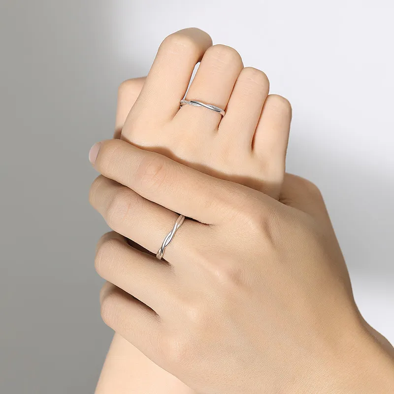 SHENGYALUO 999 Fine Silver Rings Unisex-5
