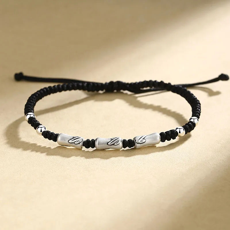 SHENGYALUO 999 Fine Silver Bracelets Men's-3
