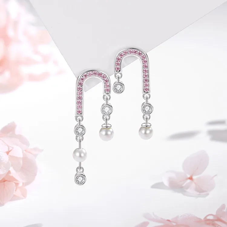 SHENGYALUO S925 Silver Earrings Women's-4