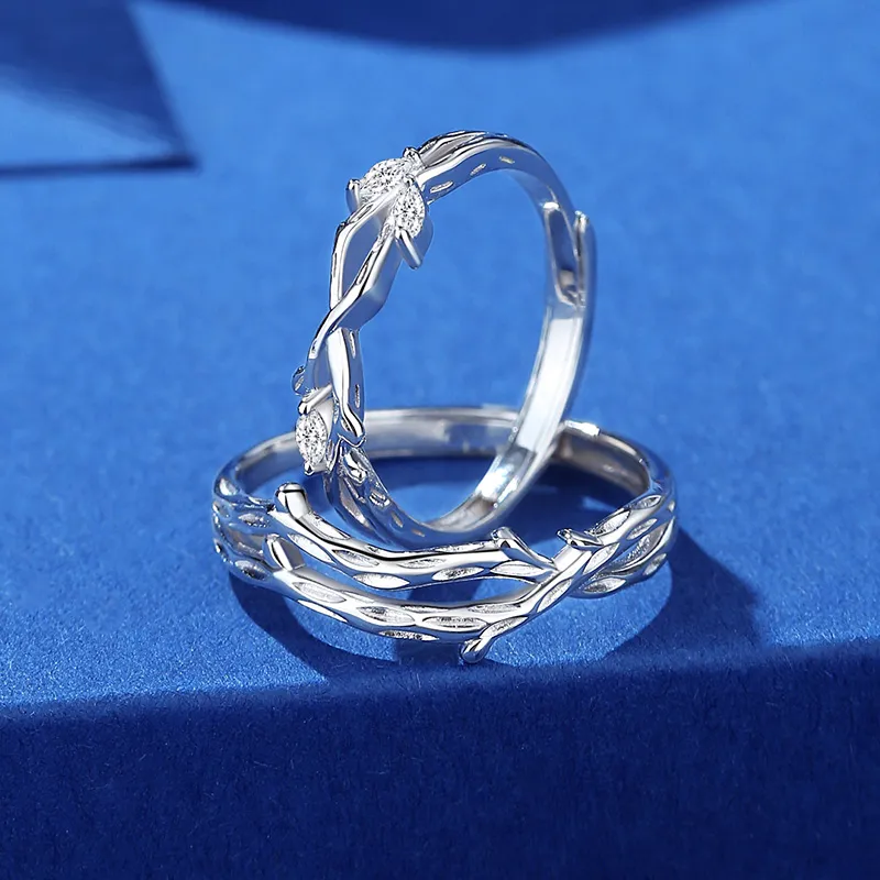 SHENGYALUO 999 Fine Silver Rings Unisex-3