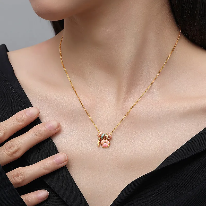 SHENGYALUO 999 Fine Silver Necklaces Women's-4