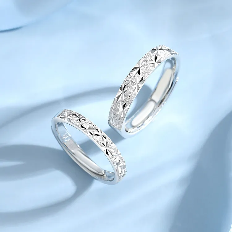 SHENGYALUO 999 Fine Silver Rings Unisex-10