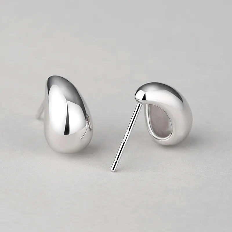 SHENGYALUO 999 Fine Silver Stud Earrings Women's-3