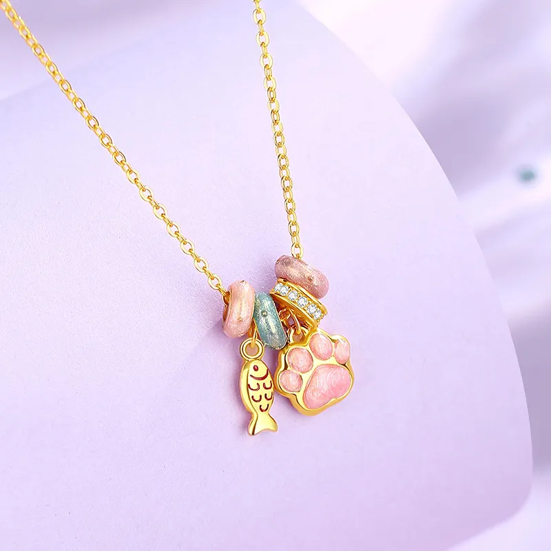 SHENGYALUO 999 Fine Silver Necklaces Women's-5