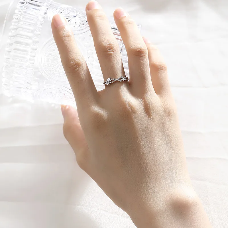 SHENGYALUO 999 Fine Silver Rings Unisex-6