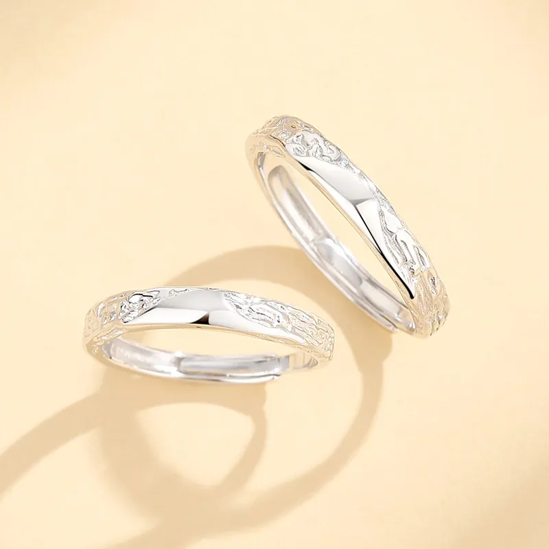 SHENGYALUO 999 Fine Silver Rings Unisex-4