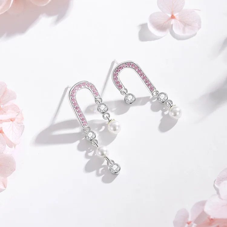 SHENGYALUO S925 Silver Earrings Women's-2