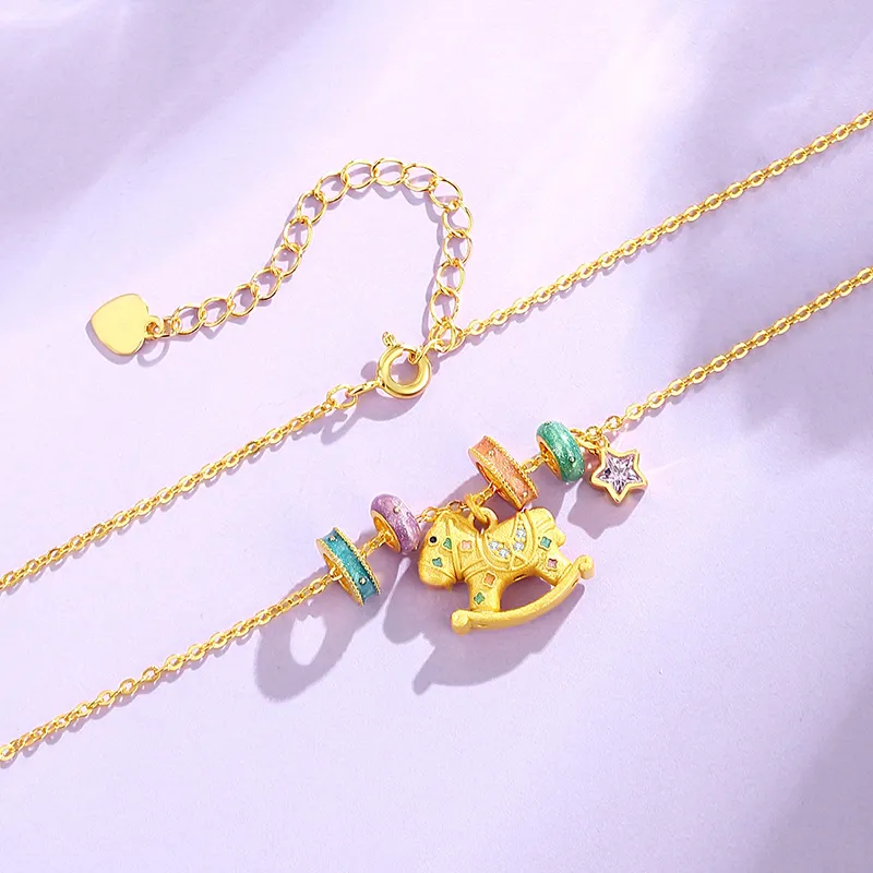 SHENGYALUO 999 Fine Silver Necklaces Women's-4