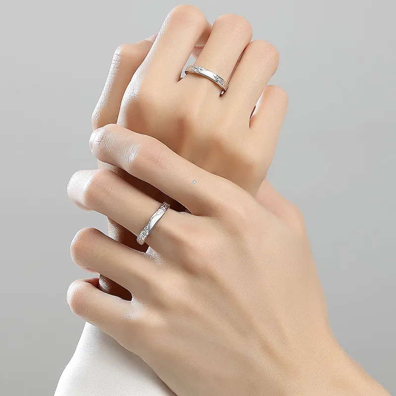 SHENGYALUO 999 Fine Silver Rings Unisex-5