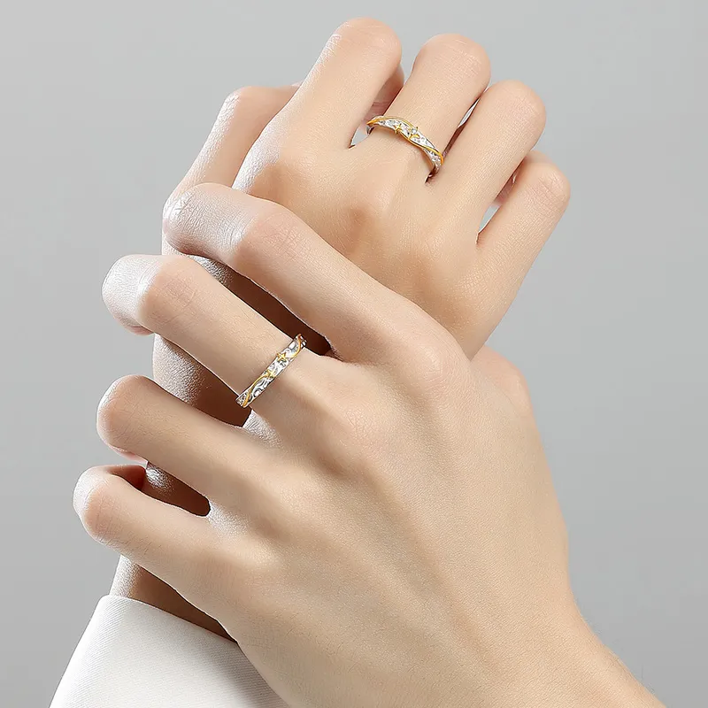 SHENGYALUO 999 Fine Silver Rings Unisex-5