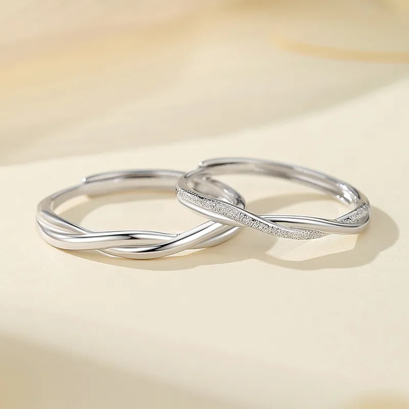 SHENGYALUO 999 Fine Silver Rings Unisex-6