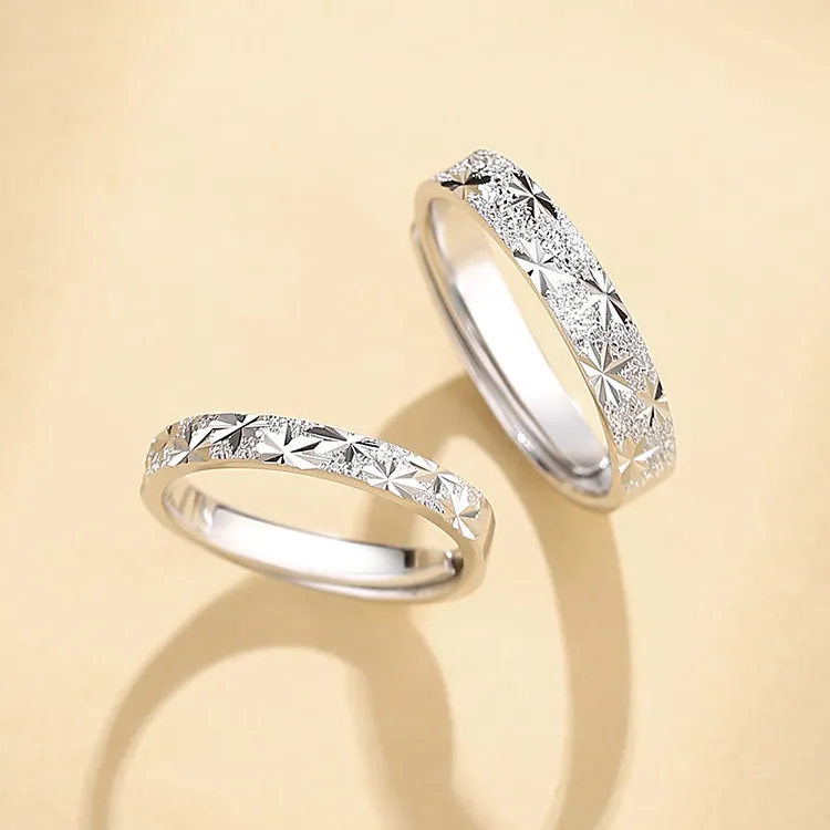 SHENGYALUO 999 Fine Silver Rings Unisex-5