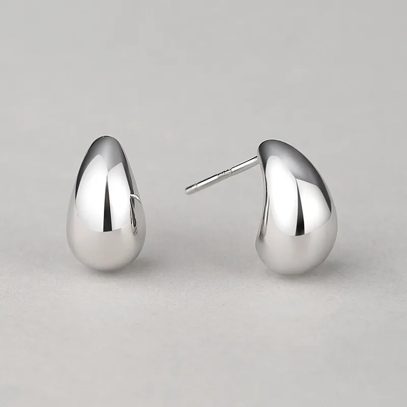 SHENGYALUO 999 Fine Silver Stud Earrings Women's-5