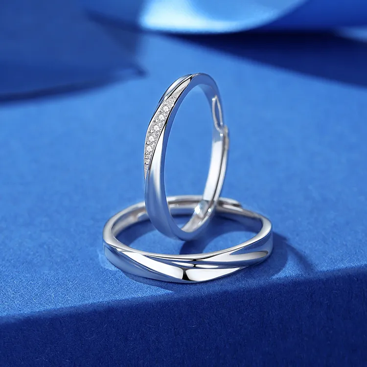 SHENGYALUO 999 Fine Silver Rings Unisex-5